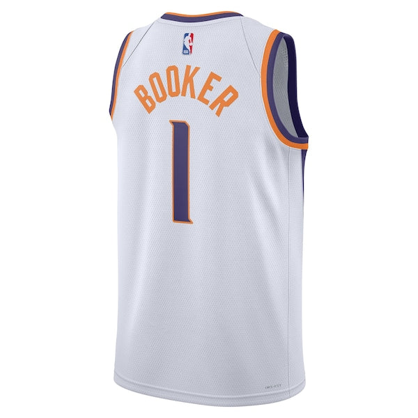 Devin Booker Phoenix Suns Nike Unisex Swingman Jersey - Association Edition - White/Purple - Image 4