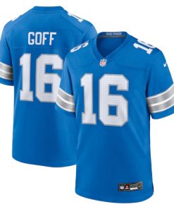 Jared Goff Detroit Lions Nike Game Jersey - Blue