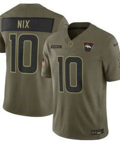 Bo Nix Denver Broncos Nike 2025 Salute to Service Limited Jersey - Olive