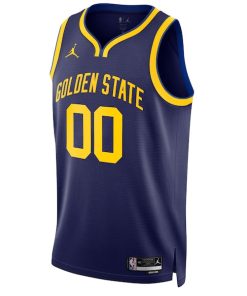 Alternative view of Golden State Warriors Jordan Brand Unisex 2022/23 Swingman Custom Jersey - Statement Edition - Blue