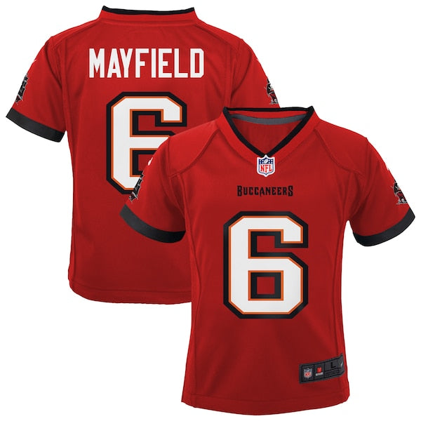 Baker Mayfield Tampa Bay Buccaneers Nike Preschool Team Player Game Jersey - Red/White/Orange - Image 2
