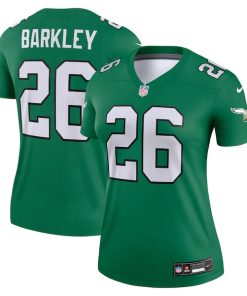 Saquon Barkley Philadelphia Eagles Nike Women's  Legend Player Performance Top -  Kelly Green