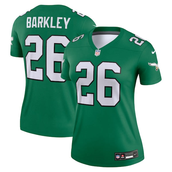 Saquon Barkley Philadelphia Eagles Nike Women's Legend Player Performance Top - Kelly Green