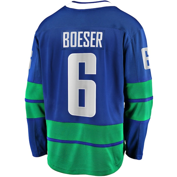 Brock Boeser Vancouver Canucks Premier Breakaway Player Jersey - Blue - Image 3