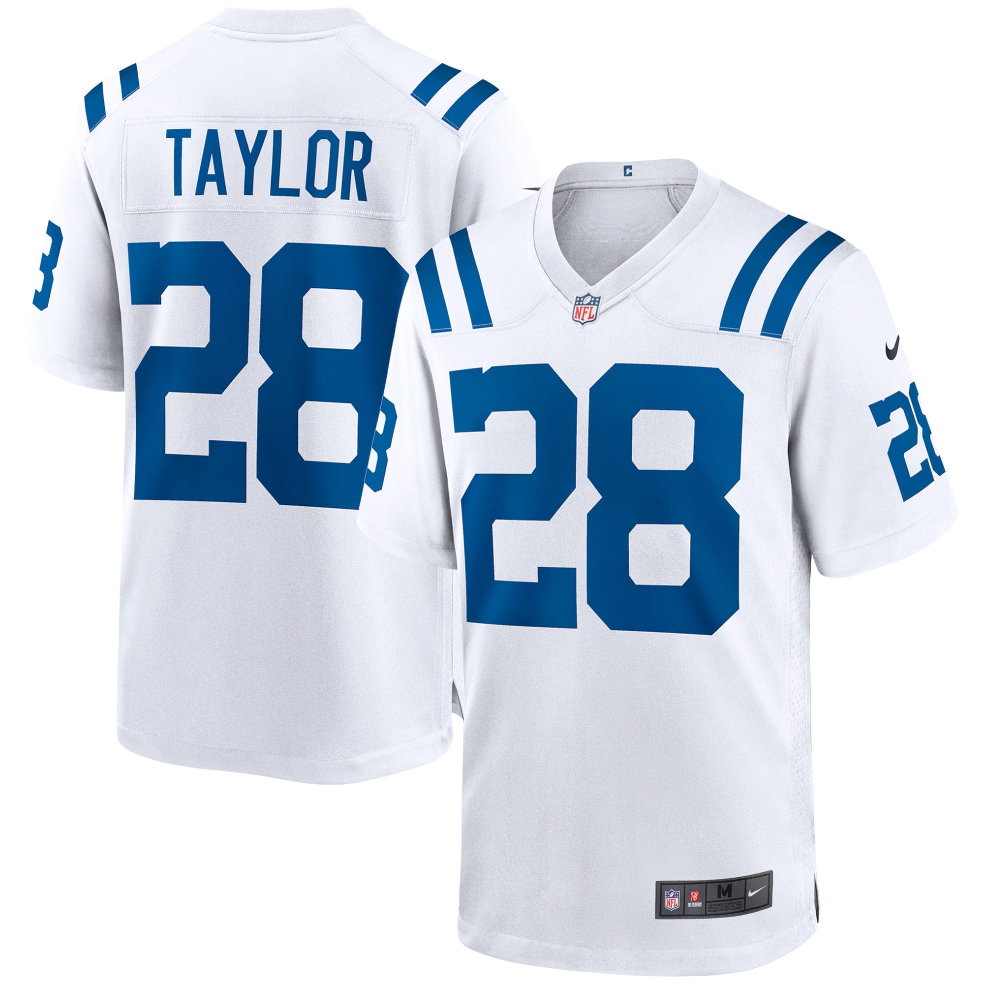 Men's Nike Jonathan Taylor Royal Indianapolis Colts Alternate Game Jersey/White - Image 6
