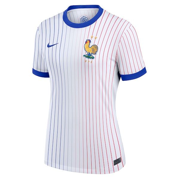 France National Team Nike Women's 2024 Away Replica Blank Jersey - White - Image 3