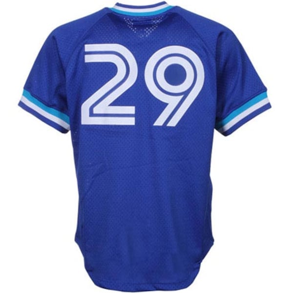 Joe Carter Toronto Blue Jays 1993 Authentic Cooperstown Collection Mesh Batting Practice Jersey - Royal - Image 3