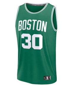 Alternative view of Sam Hauser Boston Celtics  Fast Break Replica Player Jersey - Icon Edition - Kelly Green