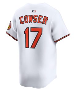 Alternative view of Colton Cowser Baltimore Orioles Nike Home Limited Player Jersey - White