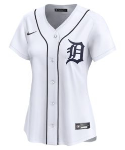 Alternative view of Detroit Tigers Nike Women's Home Limited Custom Jersey - White