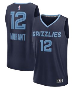 Ja Morant Memphis Grizzlies  Youth Fast Break Replica Player Jersey - Icon Edition - Navy