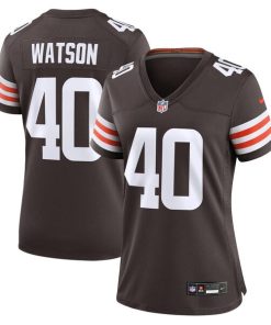 Alternative view of Nathaniel Watson Cleveland Browns Nike Women's  Game Jersey -  Brown