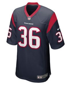 Alternative view of Brandon Hill Houston Texans Nike Team Game Jersey - Navy