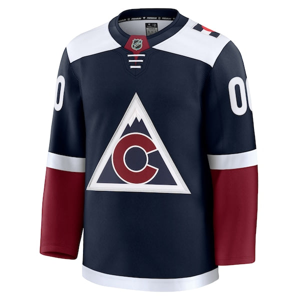 Colorado Avalanche Alternate Premium Custom Jersey - Navy/Burgundy/White - Image 4