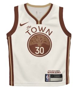 Alternative view of Stephen Curry Golden State Warriors Nike Infant 2025/26 City Edition Swingman Jersey - Tan