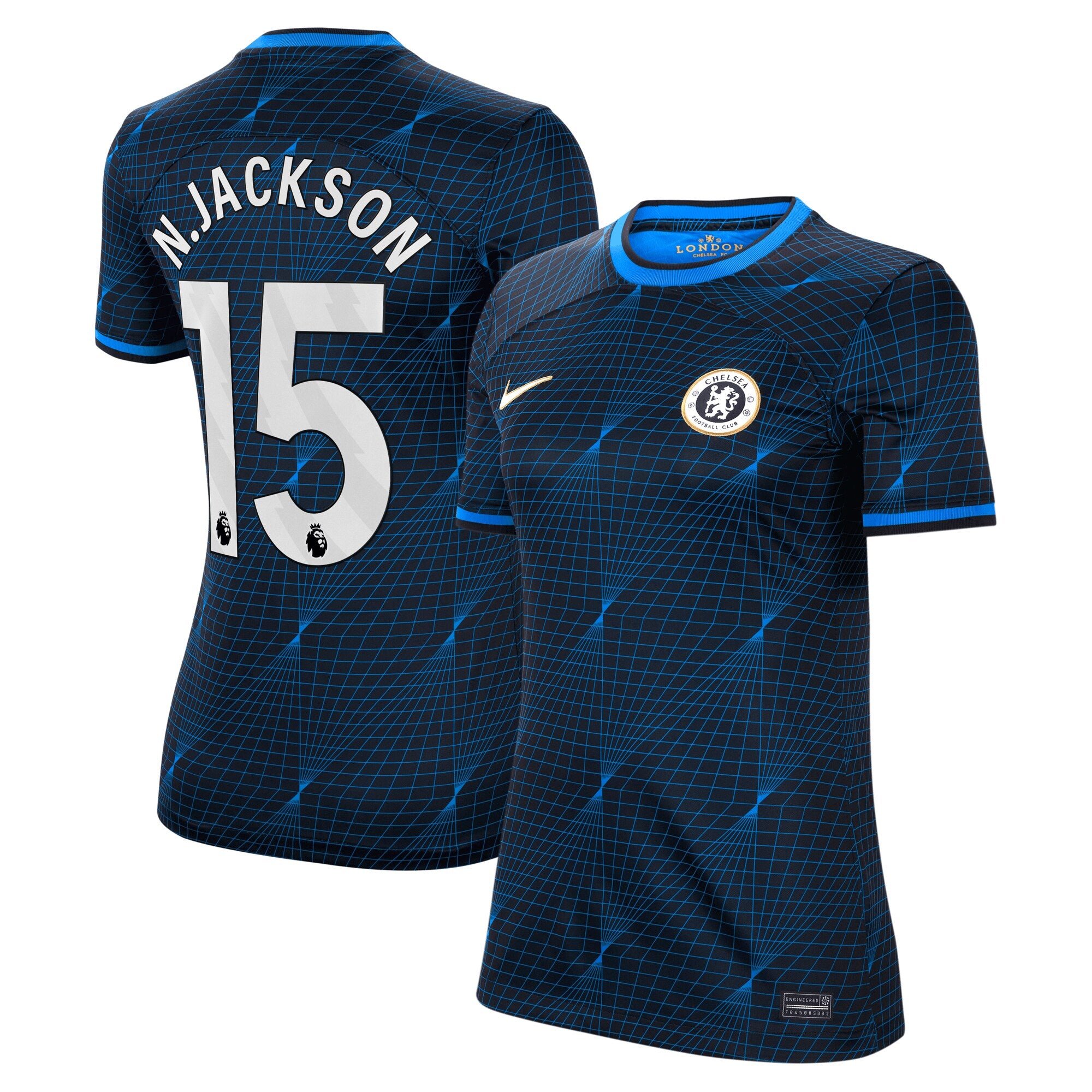 Nicolas Jackson Chelsea Nike Women's 2023/24 Home Stadium Replica Jersey - Blue/Navy - Image 2