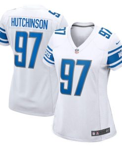 Aidan Hutchinson Detroit Lions Nike Women's Player Jersey - White