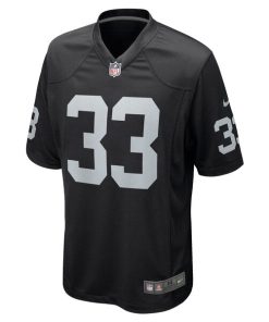 Alternative view of Roderic Teamer Las Vegas Raiders Nike Game Jersey - Black