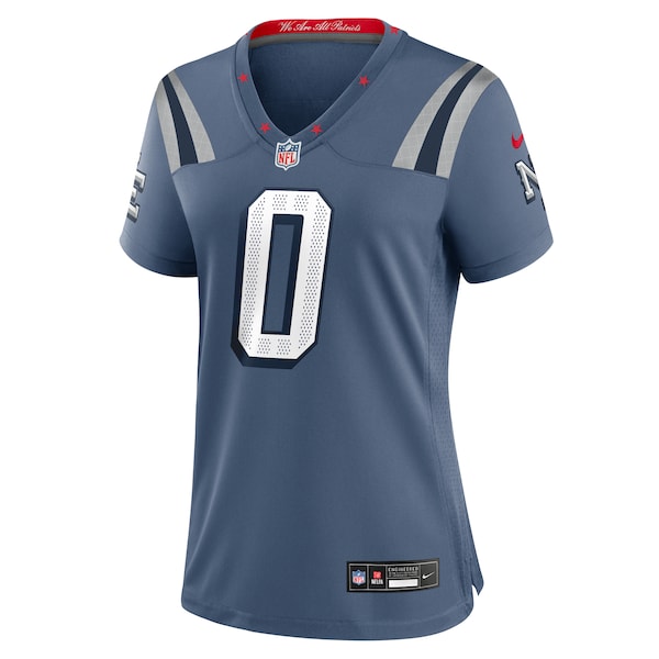 Christian Gonzalez New England Patriots Nike Women's 2025 Rivalries Collection Game Jersey - Storm Blue - Image 2