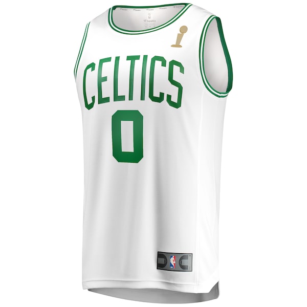 Jayson Tatum Boston Celtics 2024 NBA Finals Champions Fast Break Replica Player Jersey - White - Association Edition - Image 2