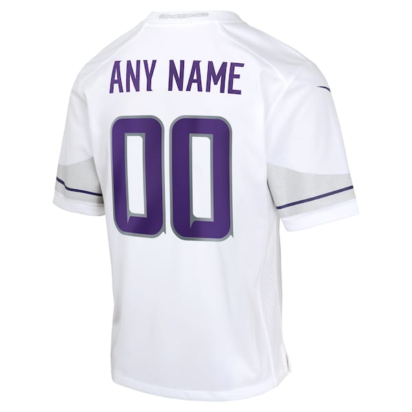 Minnesota Vikings Nike Youth Alternate Custom Game Jersey - White - Image 3