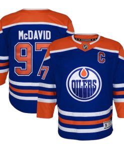 Alternative view of Connor McDavid Edmonton Oilers Youth Home Premier Player Jersey - Royal/Navy
