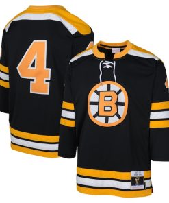 Bobby Orr Boston Bruins Youth 1971 Blue Line Player Jersey - Black