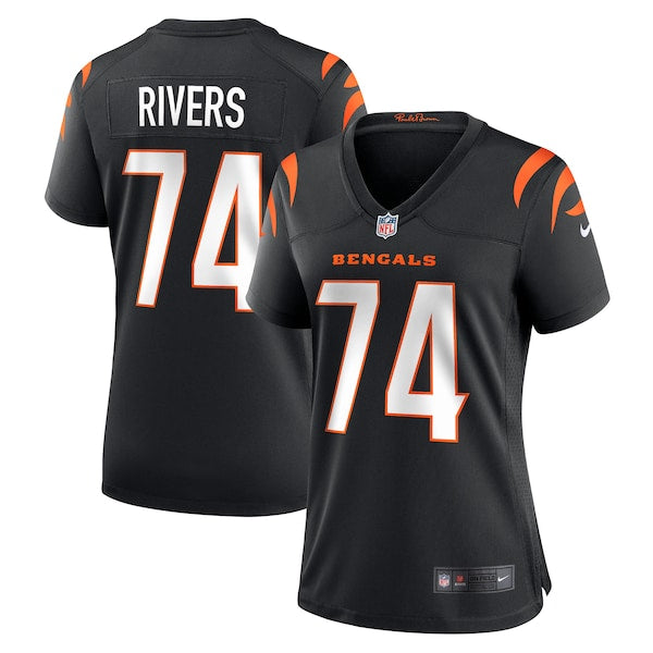 Jalen Rivers Cincinnati Bengals Nike Women's Team Game Jersey - Black