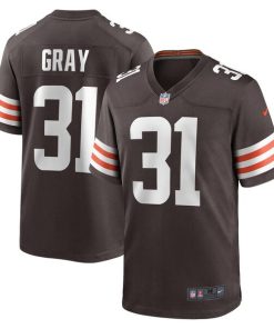 Vincent Gray Cleveland Browns Nike Team Game Jersey -  Brown