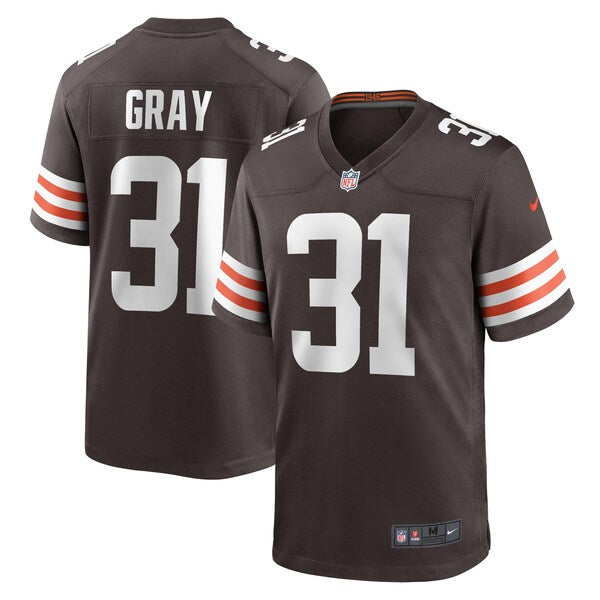 Vincent Gray Cleveland Browns Nike Team Game Jersey - Brown