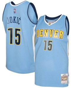 Alternative view of Nikola Jokic Denver Nuggets 2016/17 Swingman Jersey - Light Blue