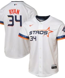 Nolan Ryan Houston Astros Nike Youth 2025 City Connect Limited Player Jersey - White