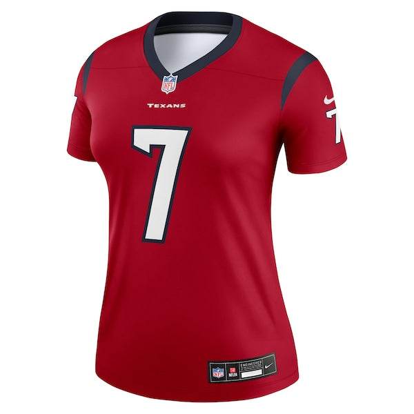 C.J. Stroud Houston Texans Nike Women's Legend Jersey - Red/Navy - Image 3