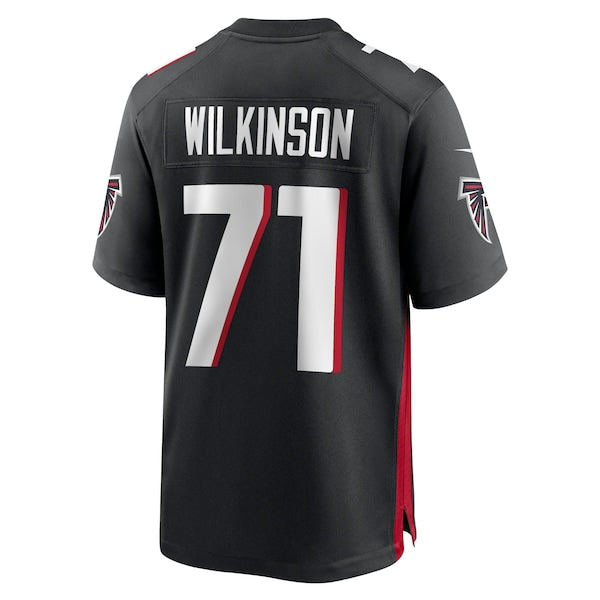 Elijah Wilkinson Atlanta Falcons Nike Team Game Jersey - Black - Image 2