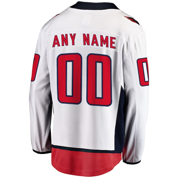 Washington Capitals 2018 Stanley Cup Champions Away Breakaway Custom Jersey - White - Image 3