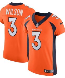 Russell Wilson Denver Broncos Nike Vapor Elite Jersey - Orange
