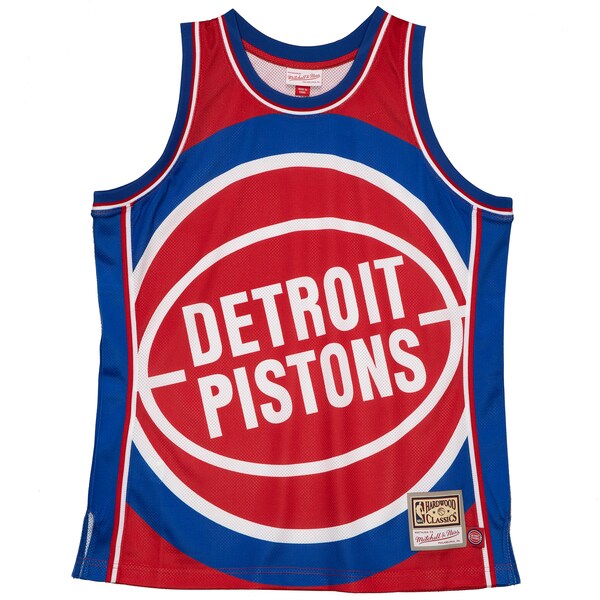 Detroit Pistons Hardwood Classics Blown Out Fashion Jersey - Red - Image 2