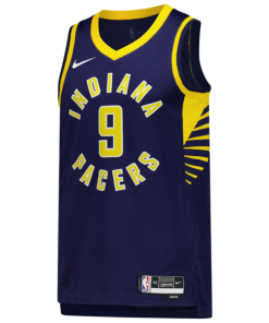 Alternative view of T.J. McConnell Indiana Pacers Nike Unisex Swingman Jersey - Icon Edition - Navy