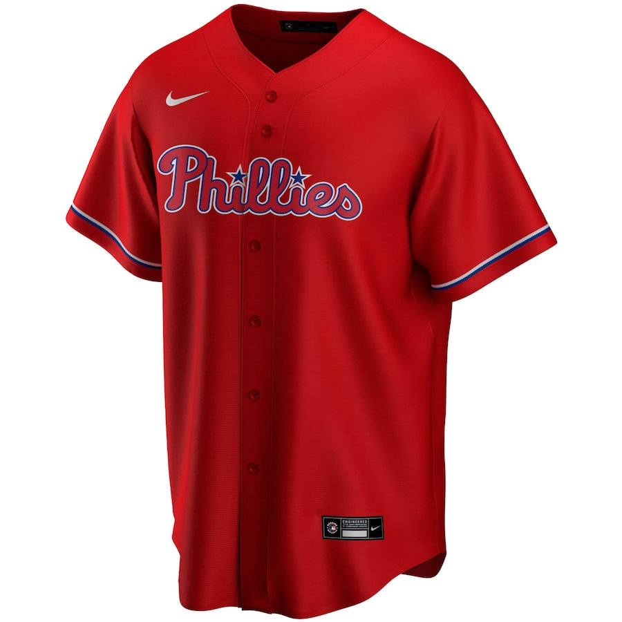 Rhys Hoskins Philadelphia Phillies Nike Youth Alternate Replica Player Jersey - Red - Image 2