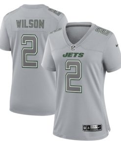 Zach Wilson New York Jets Nike Women's Atmosphere Fashion Game Jersey - Gray