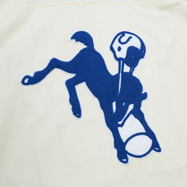 Peyton Manning Indianapolis Colts Chainstitch Legacy Jersey - Cream - Image 5
