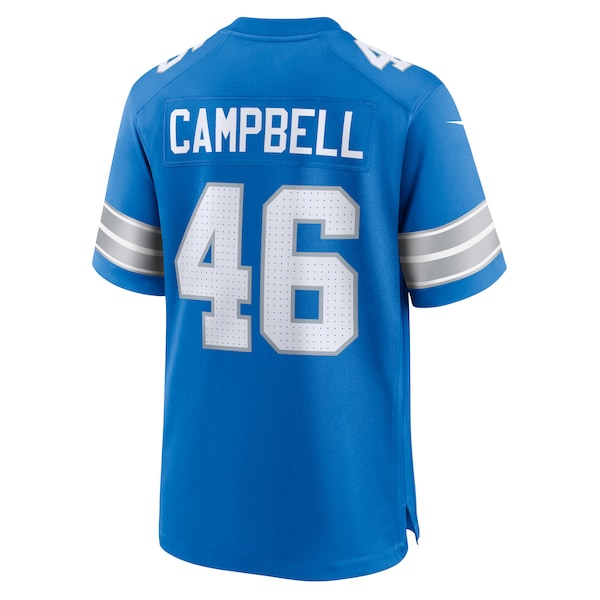 Jack Campbell Detroit Lions Nike Game Jersey - Blue - Image 3