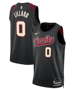 Damian Lillard Portland Trail Blazers Nike Unisex 2023/24 Swingman Jersey - Black - City Edition