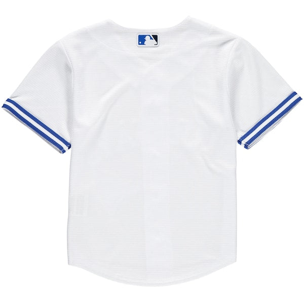 Toronto Blue Jays Nike Preschool Home Replica Team Jersey - White - Image 3