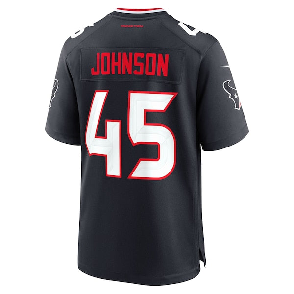Jakob Johnson Houston Texans Nike Team Game Jersey - Navy - Image 3