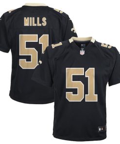 Sam Mills New Orleans Saints Nike Youth Retired Game Jersey - Black