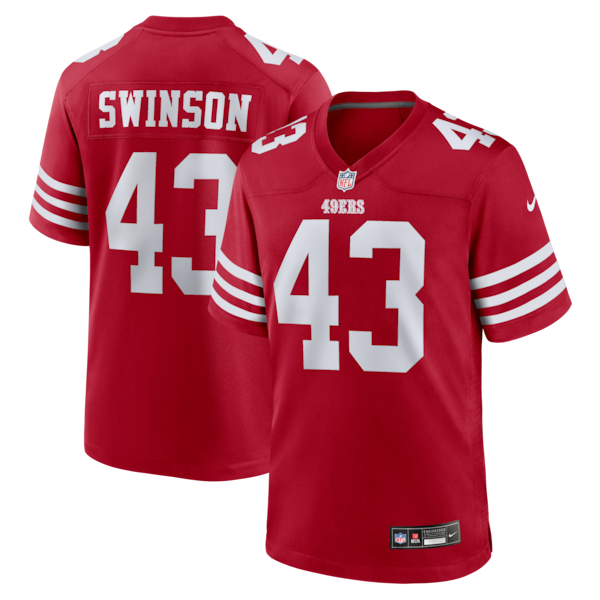 Messiah Swinson San Francisco 49ers Nike Team Game Jersey - Scarlet