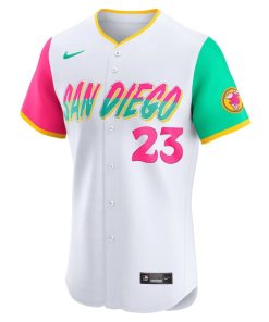 Alternative view of Fernando Tatis Jr. San Diego Padres Nike City Connect Elite Player Jersey - White