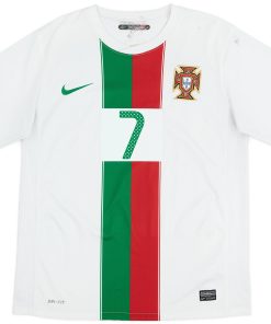 Cristiano Ronaldo Nike 2010 Portugal Away Replia Jersey - White