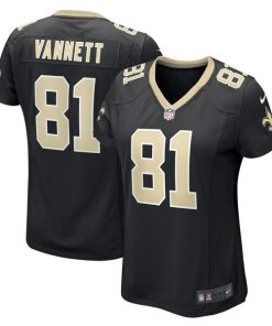 Nick Vannett New Orleans Saints Nike Women's Game Jersey - Black